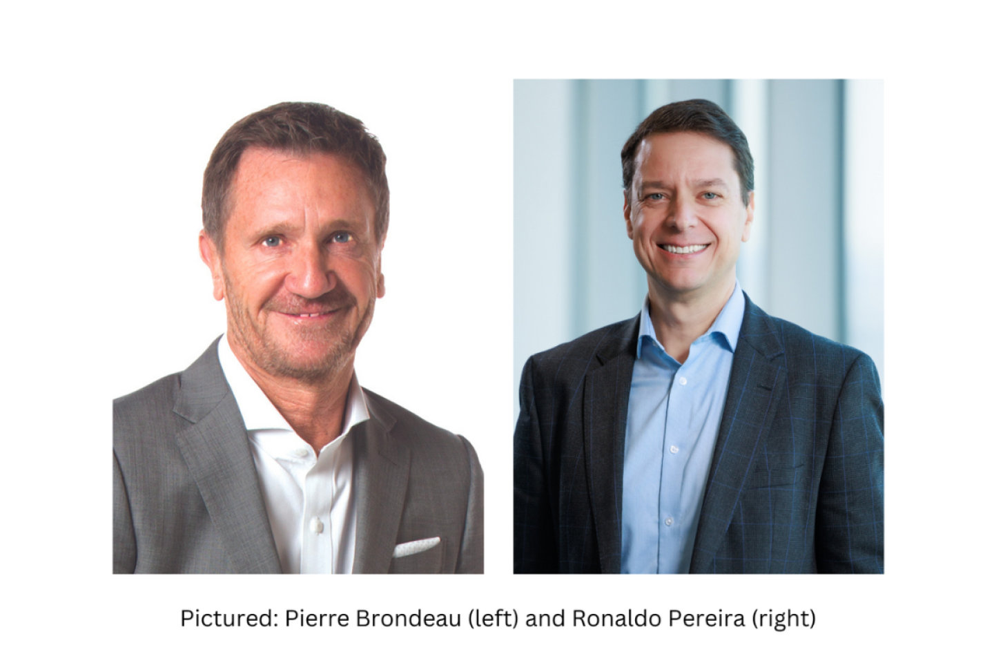 Pierre Brondeau (left) Ronaldo Pereira (right)