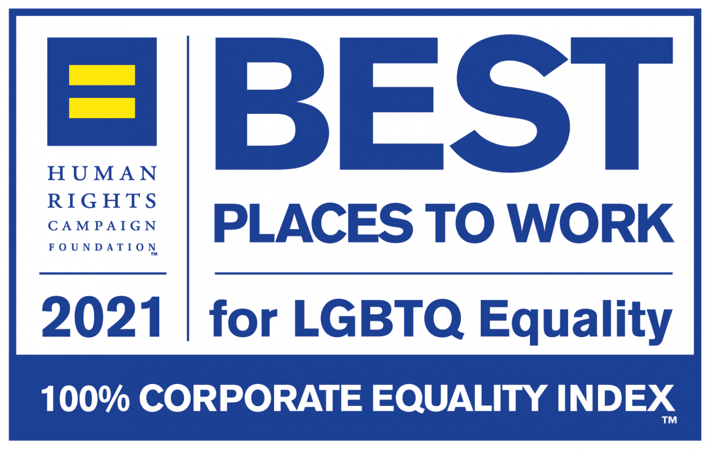 2021 Human Rights Campaign's Corporate Equality Index Logo